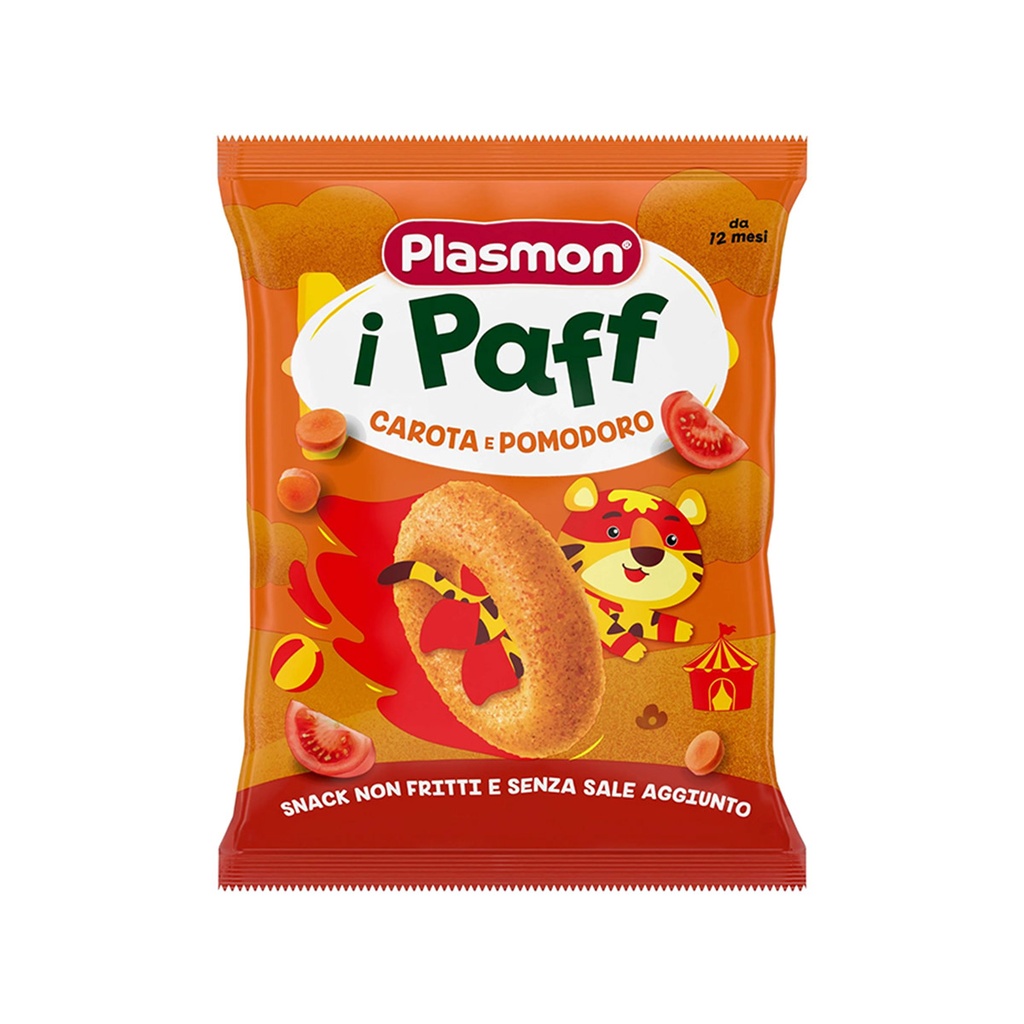 Plasmon      Pufka të buta me karrotë dhe domate (12m+)