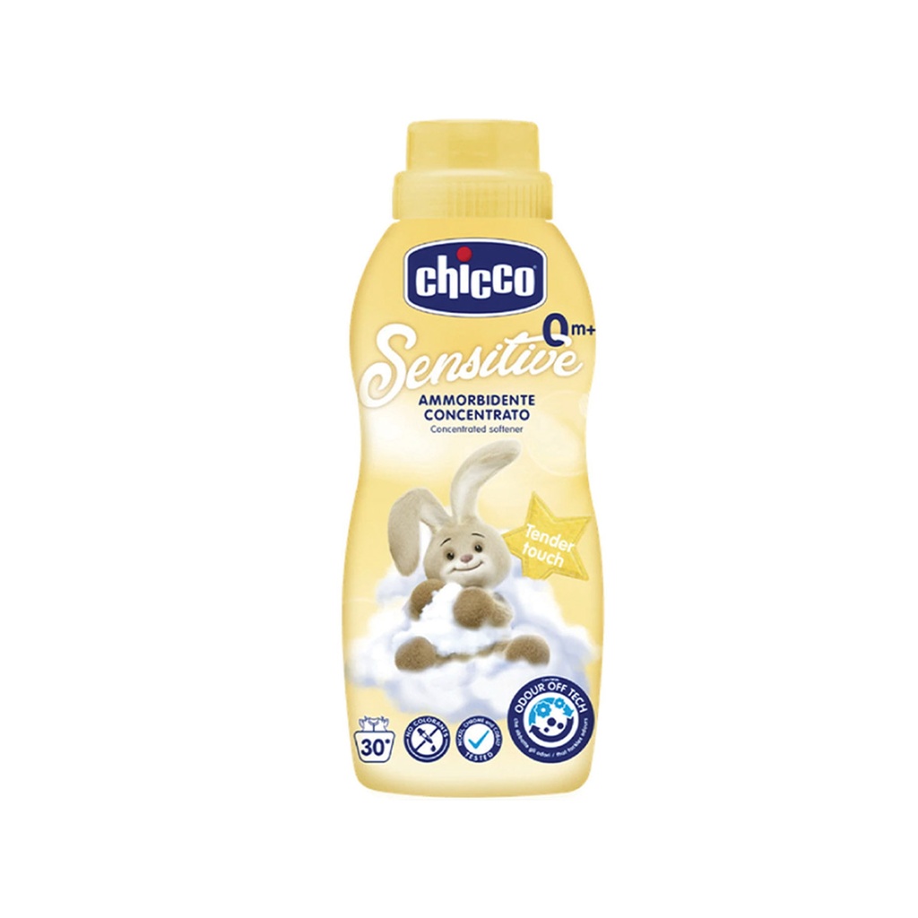 Chicco      Zbutës për rrobat, tender touch (0m+)