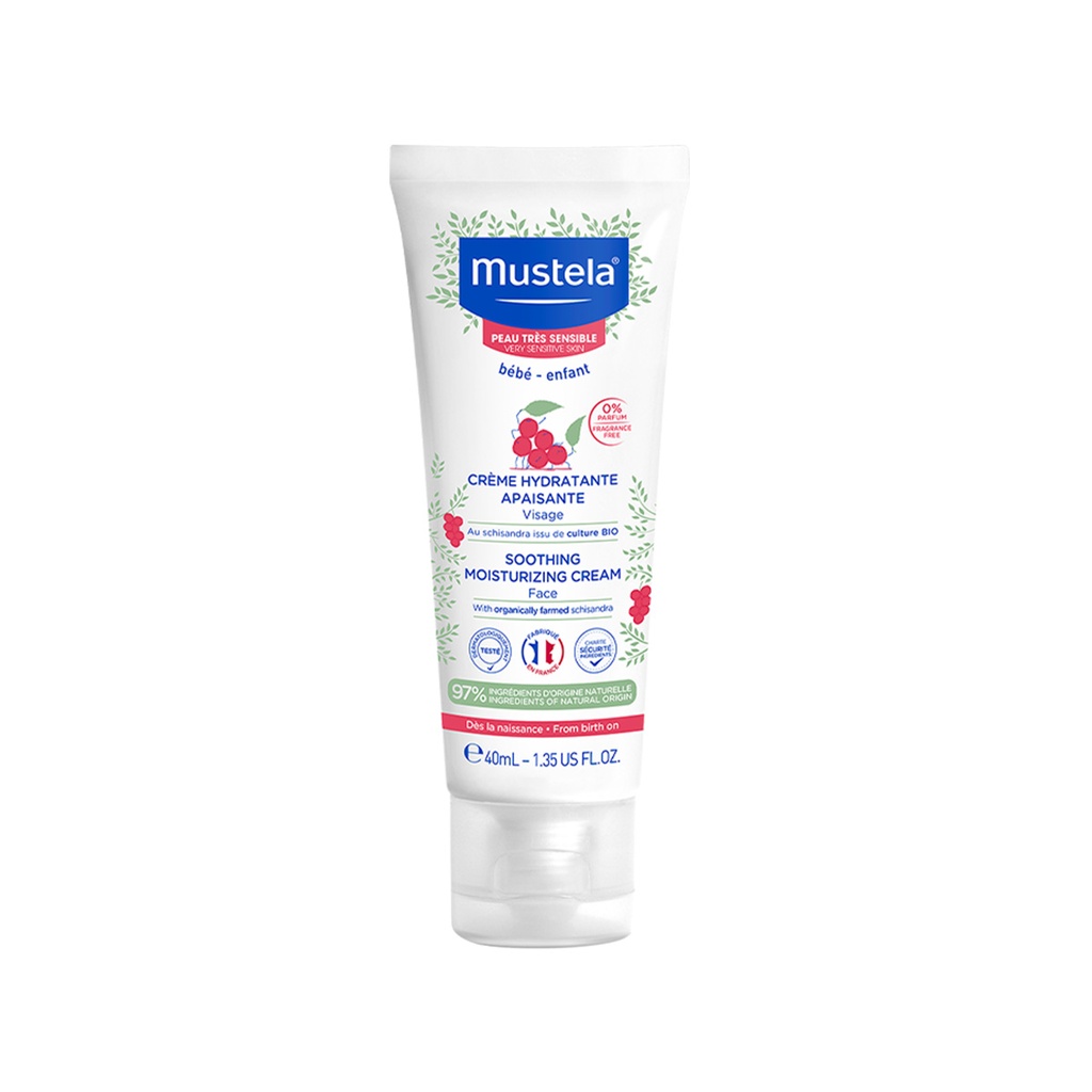 Mustela      Hidratues për fytyrën, për lëkura shumë të ndjeshme (0m+)