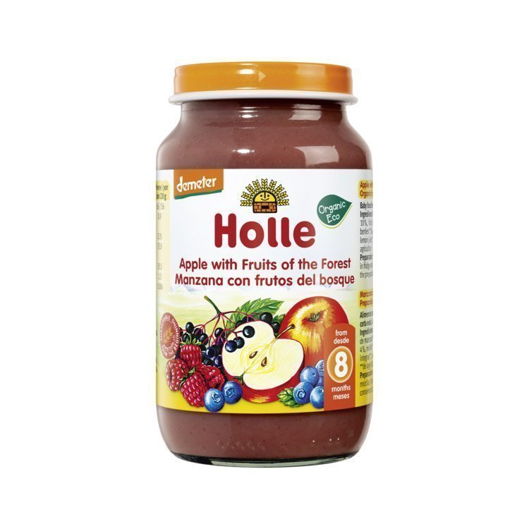 Holle      Pure me mollë dhe fruta pylli (8m+)