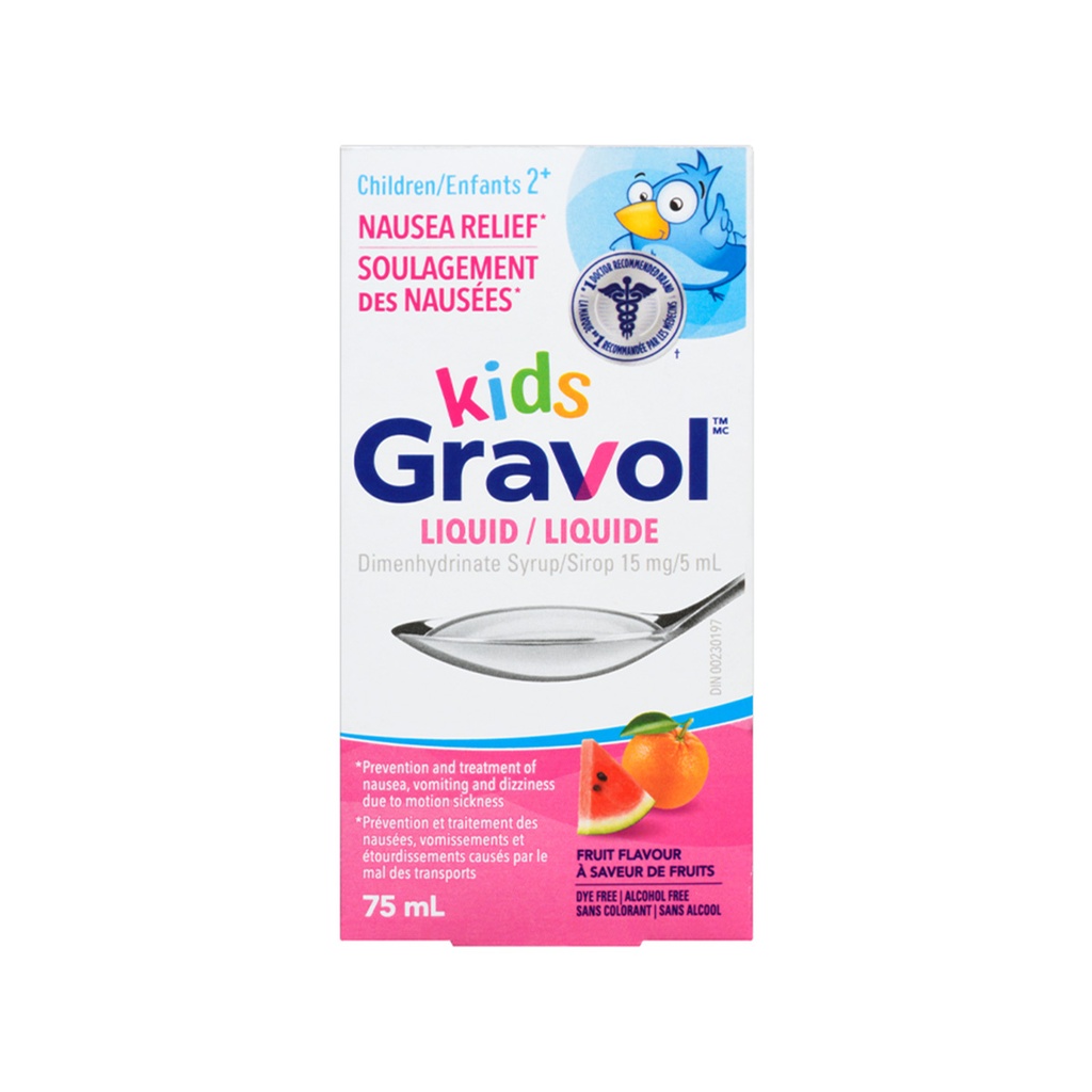 Gravol Kids      Shurup për trajtimin e të përzierave (2-12 vjeç)