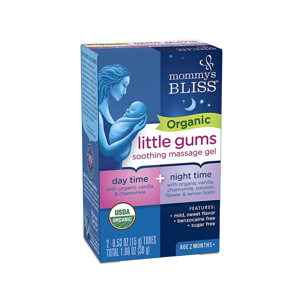 Mommy’s Bliss      Little Gums Soothing Massage Gel Day and Night Combo (2m+)