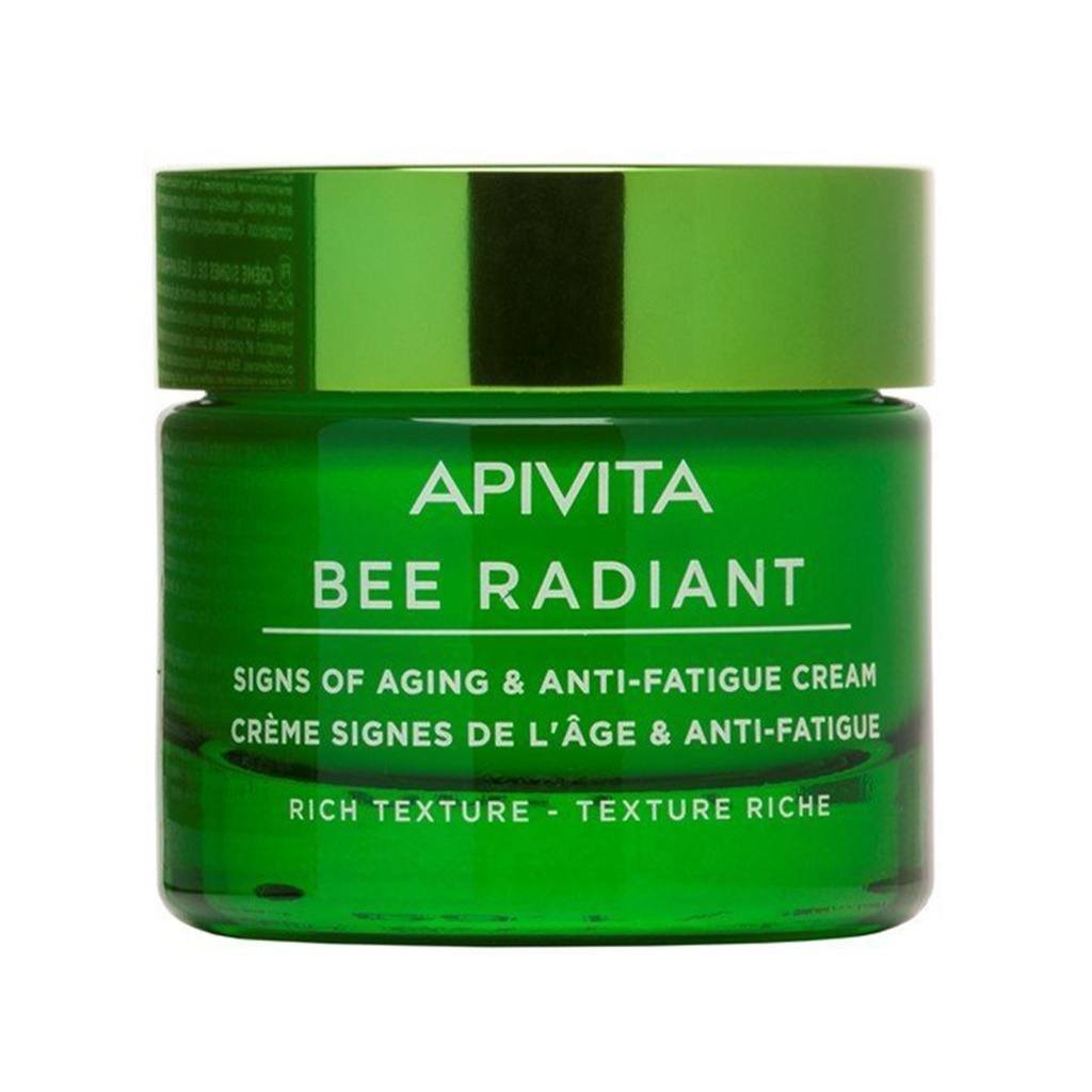 Apivita      Bee Radiant Anti-Aging & Anti-Fatigue Cream      Rich Texture