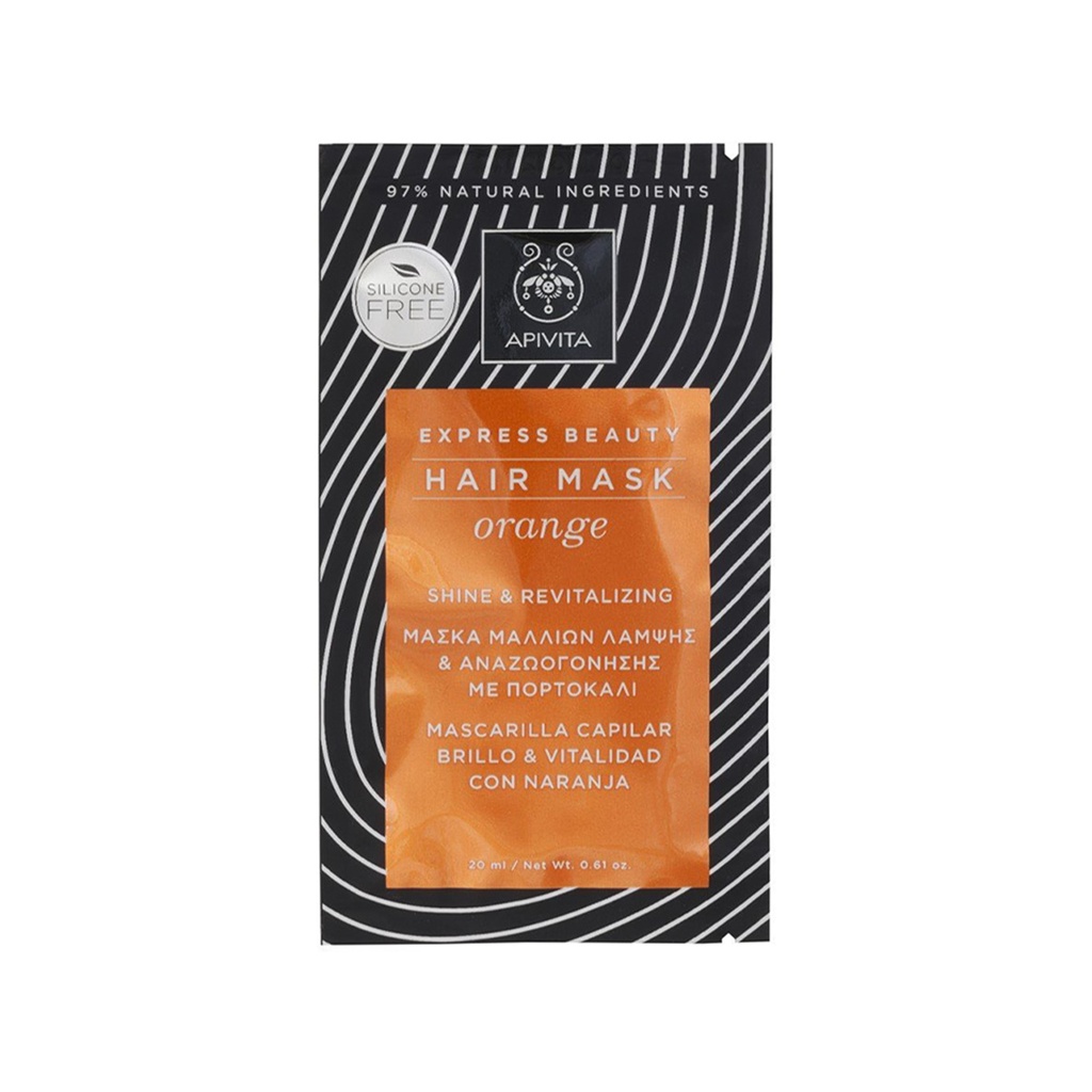 Apivita      Express Beauty Orange Shine & Revitalizing Hair Mask Express Beauty