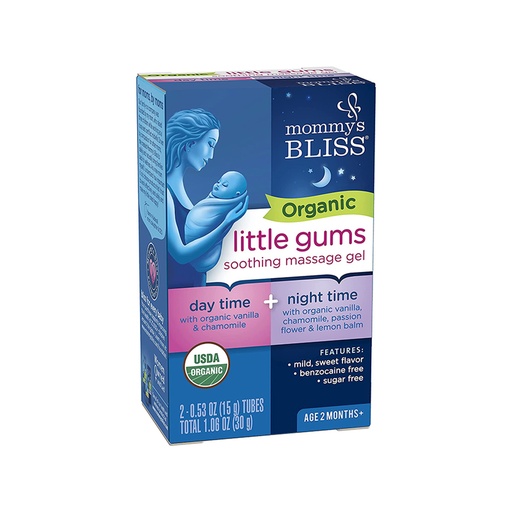 Mommy’s Bliss      Little Gums Soothing Massage Gel Day and Night Combo (2m+)