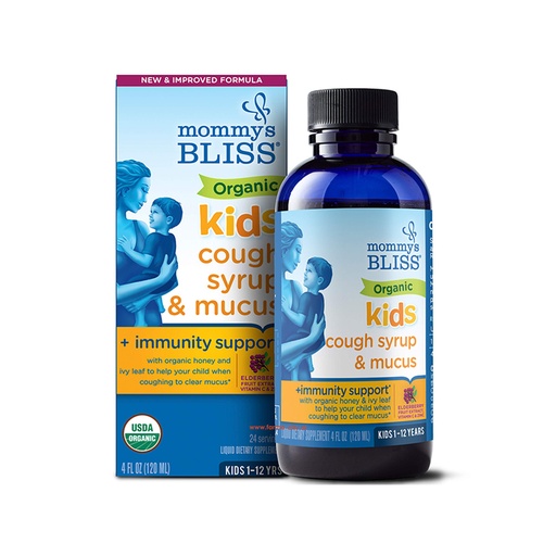 Mommy’s Bliss      Kids Organic Cough Syrup + Immunity Support