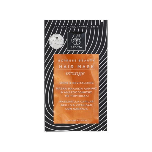 Apivita      Express Beauty Orange Shine & Revitalizing Hair Mask Express Beauty