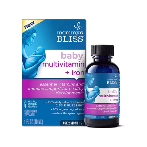 Mommy’s Bliss      Baby Multivitamin + Iron