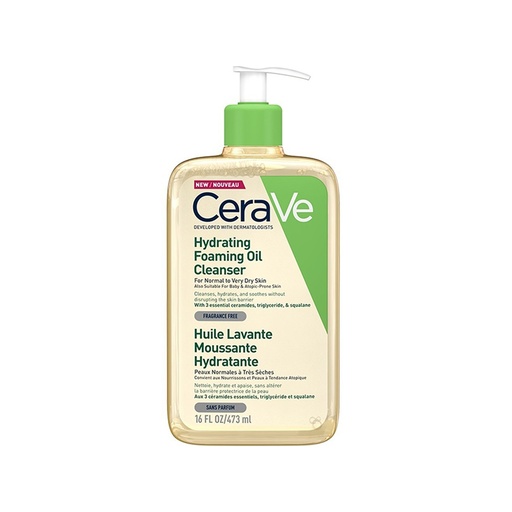 CeraVe      Hydrating Foaming Oil Cleanser (Normal to Very Dry Skin)