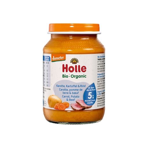 Holle      Pure me karrota, patate dhe mish viçi (4m+)