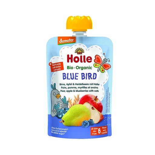 Holle      Blue Bird Pure frutash me dardhë, mollë, boronicë dhe tërshërë (6m+)