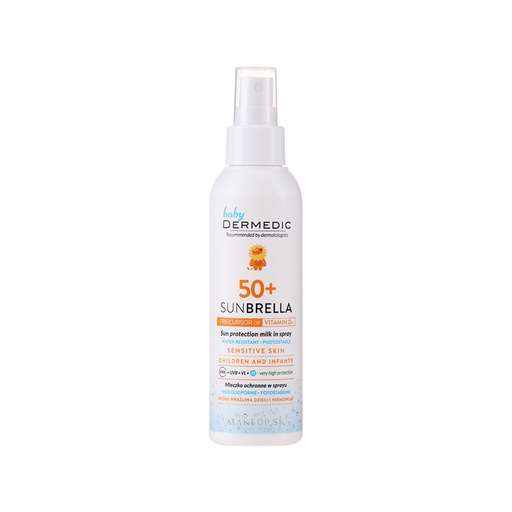 Dermedic      Sunbrella Baby spray mbrojtës ndaj diellit (SPF 50+)