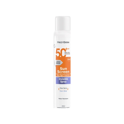 Frezyderm      Sun Screen Invisible Spray for Face & Body (SPF 50+)