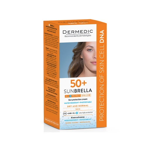 Dermedic      Sunbrella mbrojtës për lëkura normale      të thata (SPF 50+)