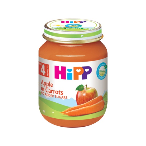 Hipp      Pure me mollë & karrotë (4m+)
