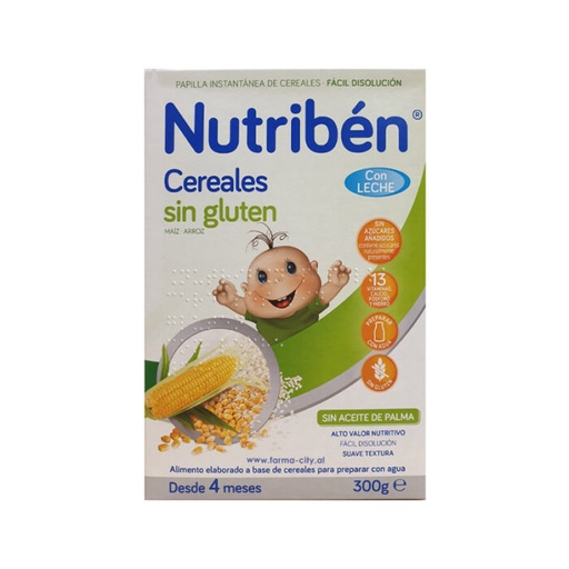 Nutriben      Drithëra pa gluten me qumësht (4m+)