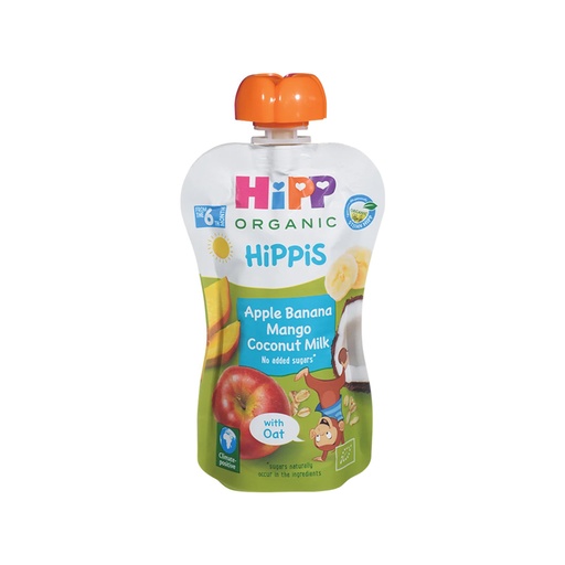 Hipp      HiPPis Apple Banana Mango Coconut Milk (6m+)