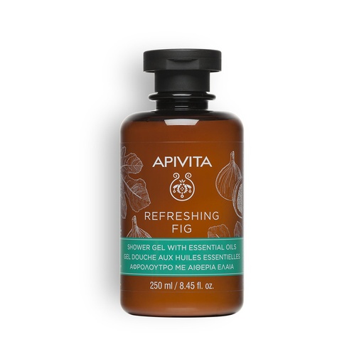 Apivita      Refreshing Fig Shower Gel With Essential Oils